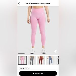Pink gymshark leggings
